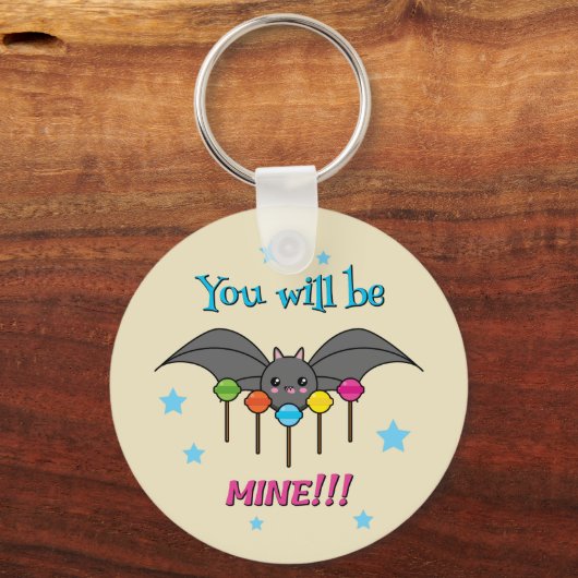 Bat Craving Lollipops Sleutelhanger (Voorkant)