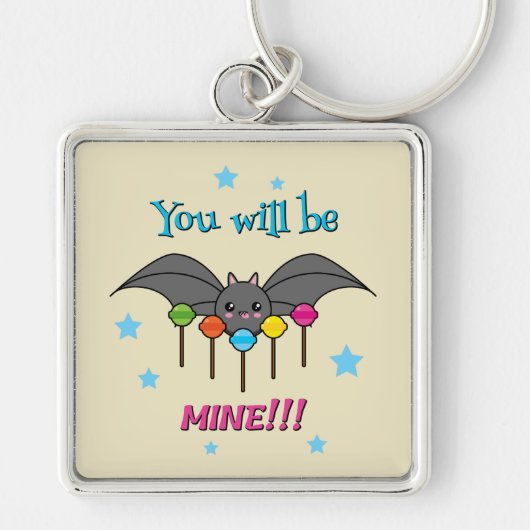 Bat Craving Lollipops Sleutelhanger (Voorkant)
