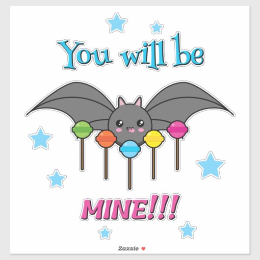 Bat Craving Lollipops Sticker (Vel)