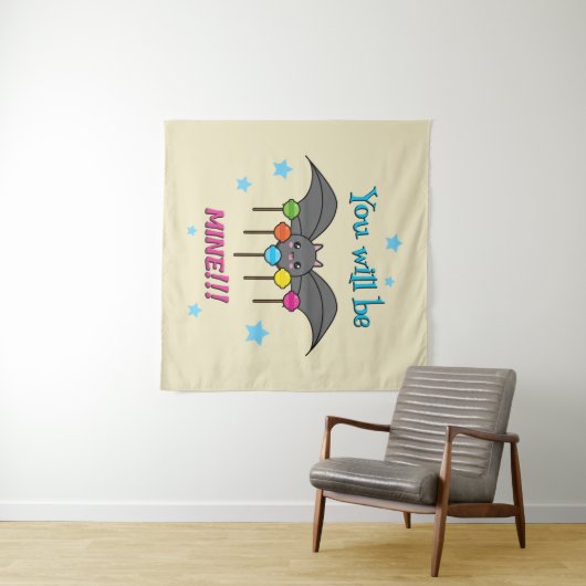 Bat Craving Lollipops Wandkleed (In Situ (horizontaal))