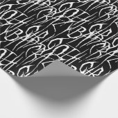 Bat Crazy Gothic Girl Scratchy Gothic Horror Cadeaupapier (Hoek)