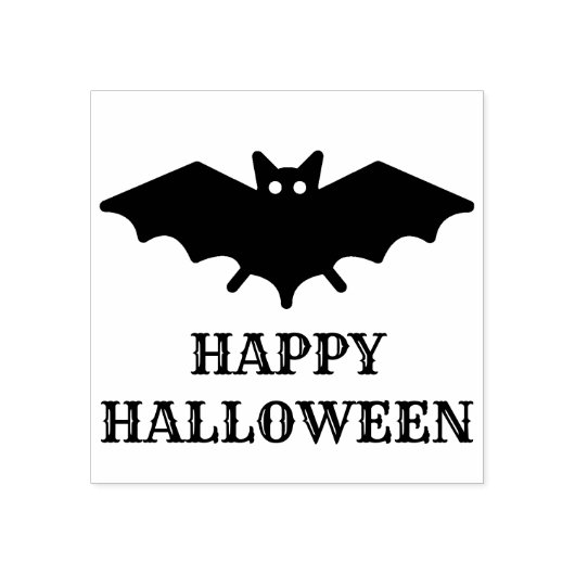 Bat Crazy Halloween Rubberstempel (Afrduk)