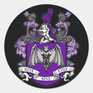 Bat Crest Paars - Sticker