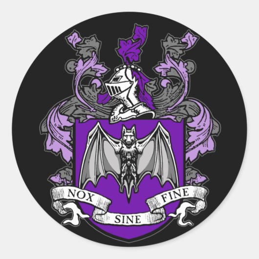 Bat Crest Paars - Sticker (Voorkant)
