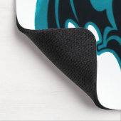 Bat Cyan Het museum Zazzle geschenken Muismat (Hoek)