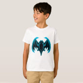 Bat Cyan Het museum Zazzle geschenken T-shirt (Voorkant volledig)