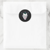 Bat De geanimeerde serie Joker Face Ronde Sticker (Tas)