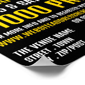 Bat Design, Tafeltennistoernooi Adverteren Poster (Hoek)