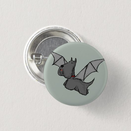 Bat Dog Ronde Button 3,2 Cm (Voorkant /achterkant)