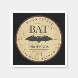 Bat Droppings  Halloween Label Servetten