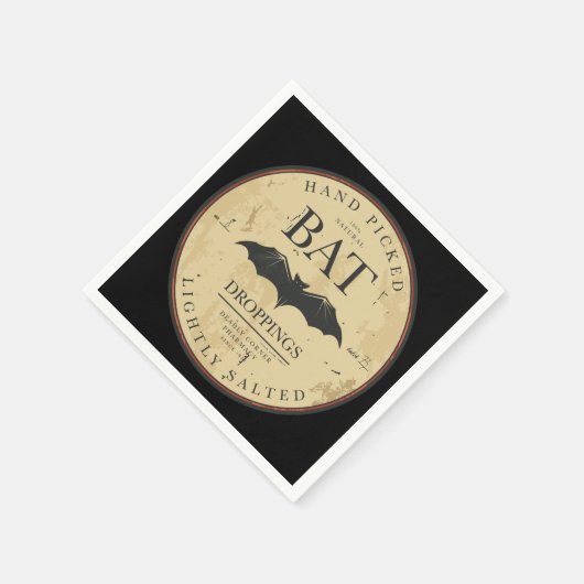 Bat Droppings  Halloween Label Servetten (Hoek)
