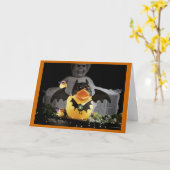 Bat Duckies beschermen en verdedigen Kaart (Gele Bloem)