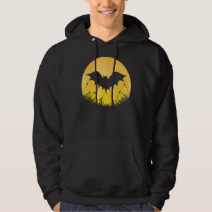 Bat Easy Halloween Outfit Flying Animal Moon Kostu Hoodie