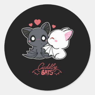 Bat Ed van Cuddly Bats Comics Ronde Sticker