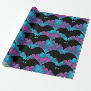 Bat en bogen Blauwe Roze Cadeaupapier