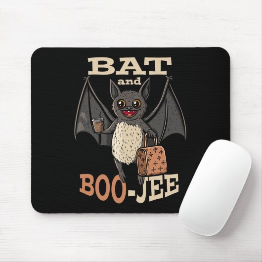 Bat en Boo-jee Boujee Halloween kostuum truc of Muismat (Met muis)