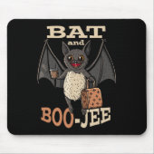 Bat en Boo-jee Boujee Halloween kostuum truc of Muismat (Voorkant)