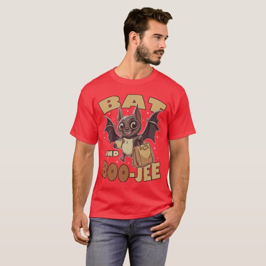 Bat en Boojee Boujee Halloween kostuum truc of T T-shirt (Voorkant volledig)