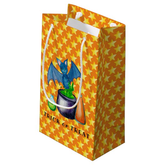 Bat en bubbelen Culdron Gift Bag Klein Cadeauzakje (Achterkant Gekanteld)