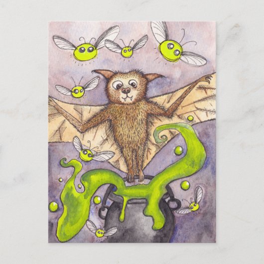 Bat- en Cauldron-Briefkaart Briefkaart (Voorkant)