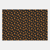 Bat en Ghost Halloween Patroon Inpakpapier Vel (Voorkant 3)