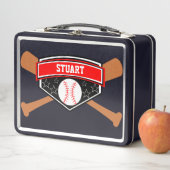Bat en honkbal Personaliseer Lunch Box (In situ)