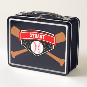 Bat en honkbal Personaliseer Lunch Box