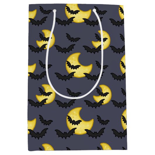 Bat en Moon Gift Bag Medium Cadeauzakje (Voorkant)