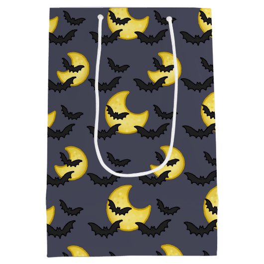 Bat en Moon Gift Bag Medium Cadeauzakje (Achterkant)