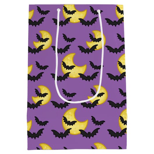 Bat en Moon Gift Bag Medium Cadeauzakje (Achterkant)