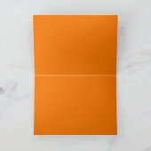 Bat en oogst maan herfst zwarte oranje elegant kaart (Binnen)