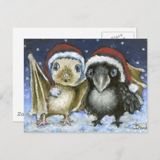 Bat en raven briefkaart (Voorkant / Achterkant)