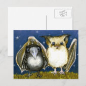 Bat en raven briefkaart (Voorkant / Achterkant)