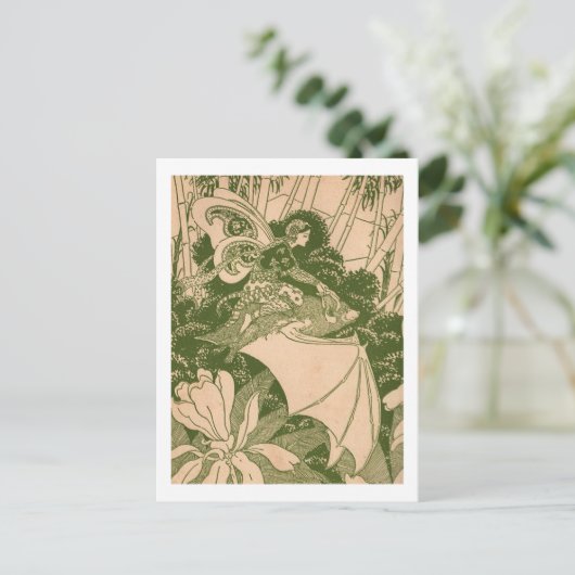 Bat Fairy Briefkaart (Staand voorkant)