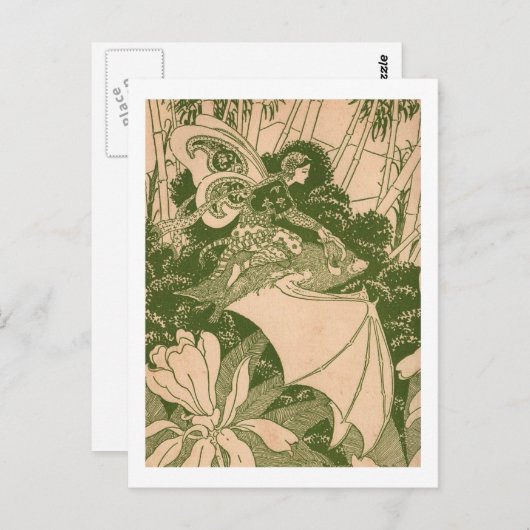 Bat Fairy Briefkaart (Voorkant / Achterkant)