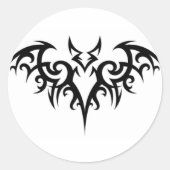 Bat Fer Brains Ronde Sticker (Voorkant)