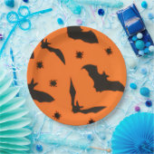 Bat Flying Halloween Papieren Bordje (Feest)
