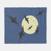 Bat flying in the moon fleece deken (Voorkant (Horizontaal))