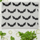 Bat Flying Spooky Halloween-patroon Theedoek (Gevouwen)