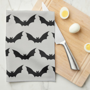 Bat Flying Spooky Halloween-patroon Theedoek