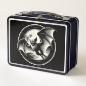 Bat Flying with Moon Behind Goth Horror (Voorkant)