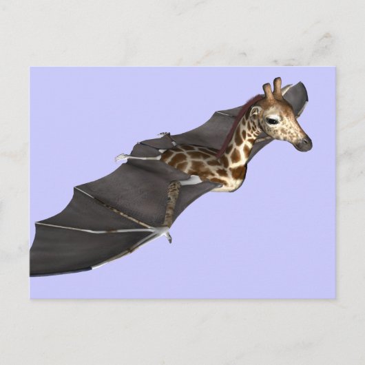Bat Giraffe Hybrid Briefkaart (Voorkant)