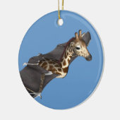 Bat Giraffe Hybrid Keramisch Ornament (Links)