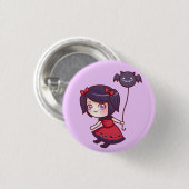 Bat Girl Button (Voorkant /achterkant)