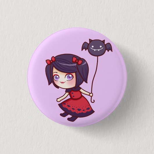 Bat Girl Button (Voorkant)
