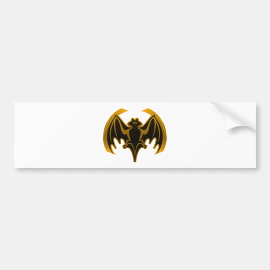 Bat Gold Het museum Zazzle Gifts Bumpersticker (Voorkant)
