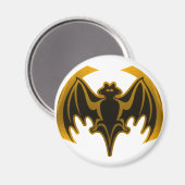 Bat Gold Het museum Zazzle Gifts Magneet (Voorkant / Achterkant)