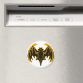 Bat Gold Het museum Zazzle Gifts Magneet (Insitu (Vaatwasser))