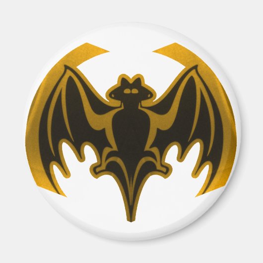 Bat Gold Het museum Zazzle Gifts Magneet (Voorkant)