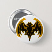 Bat Gold Het museum Zazzle Gifts Ronde Button 5,7 Cm (Voorkant /achterkant)